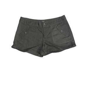 Converse All Star Shorts Women's Green Linen Blend Chino 34x3 tagged 8
